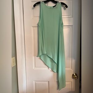 BCBG mint green high low tank.